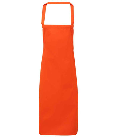 Premier Organic Cotton Bib Apron - Orange