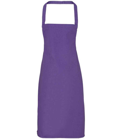 Premier Organic Cotton Bib Apron - Purple