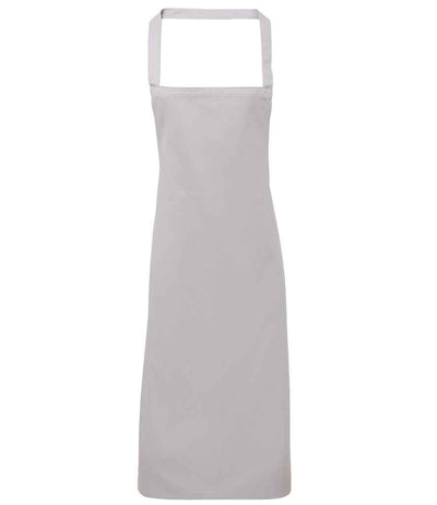 Premier Organic Cotton Bib Apron - Silver