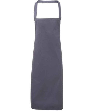 Premier Organic Cotton Bib Apron - Steel