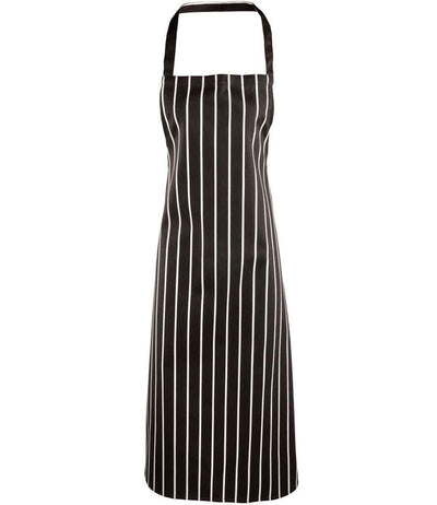 Premier Stripe Apron - Black/White