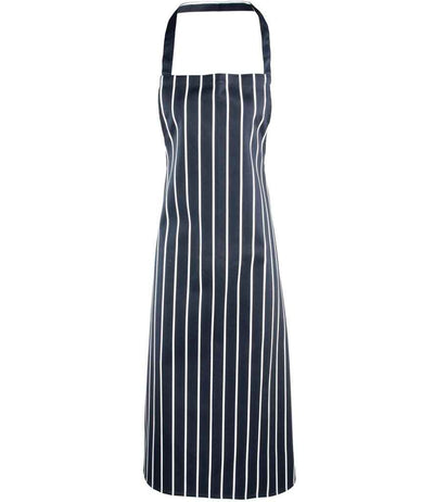 Premier Stripe Apron - Navy/White