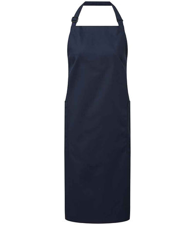Premier Recycled Polyester and Fairtrade Organic Cotton Bib Apron - Navy