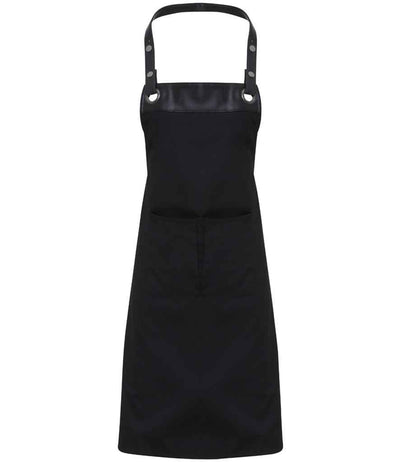 Premier Espresso Bib Apron - Black/Black