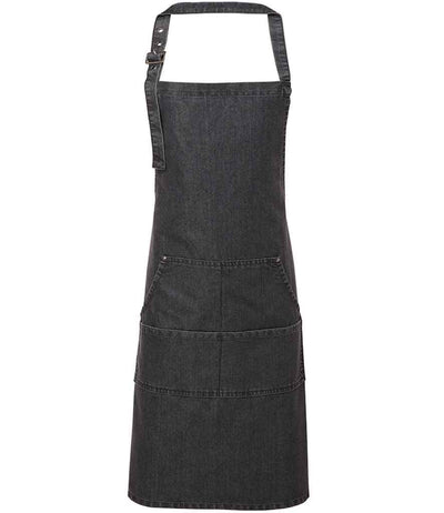 Premier Denim Bib Apron - Black Denim