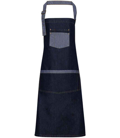 Premier Domain Bib Apron - Indigo Denim