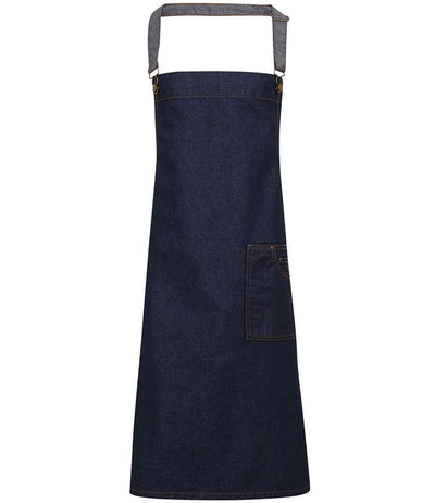 Premier District Bib Apron - Indigo Denim