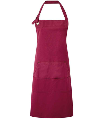Premier Calibre Heavy Canvas Pocket Apron - Burgundy