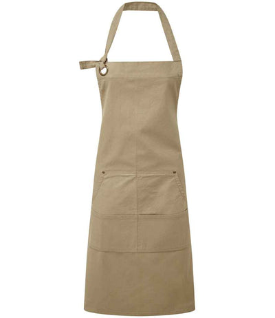 Premier Calibre Heavy Canvas Pocket Apron - Khaki