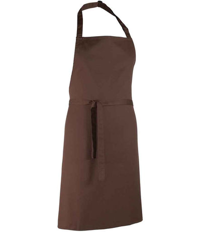 Premier 'Colours' Bib Apron - Brown