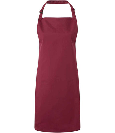 Premier 'Colours' Bib Apron - Burgundy