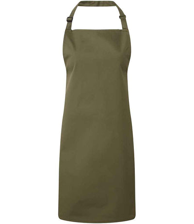 Premier 'Colours' Bib Apron - Olive Green