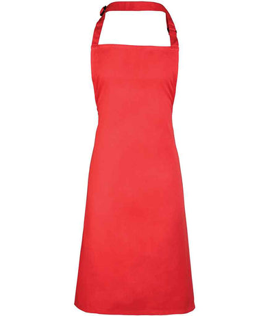 Premier 'Colours' Bib Apron - Strawberry Red