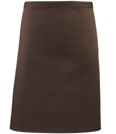 Premier 'Colours' Mid Length Apron - Brown