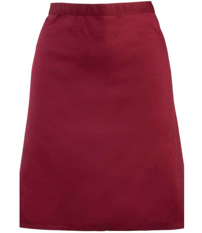 Premier 'Colours' Mid Length Apron - Burgundy