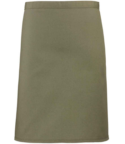 Premier 'Colours' Mid Length Apron - Olive Green