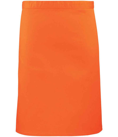 Premier 'Colours' Mid Length Apron - Orange
