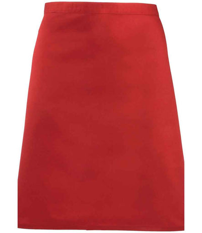 Premier 'Colours' Mid Length Apron - Red