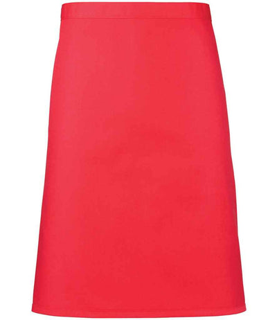 Premier 'Colours' Mid Length Apron - Strawberry Red