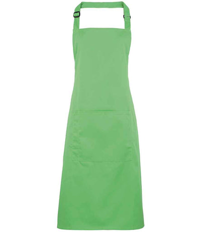 Premier 'Colours' Bib Apron with Pocket - Apple Green