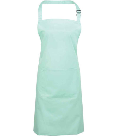 Premier 'Colours' Bib Apron with Pocket - Aqua