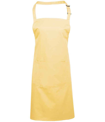 Premier 'Colours' Bib Apron with Pocket - Lemon