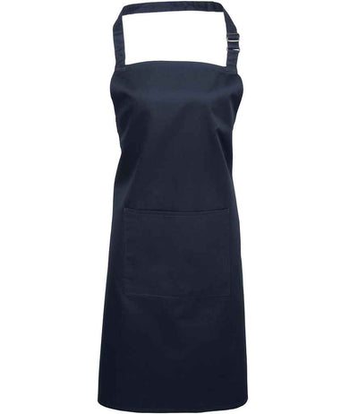 Premier 'Colours' Bib Apron with Pocket - Navy