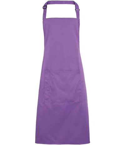 Premier 'Colours' Bib Apron with Pocket - Rich Violet