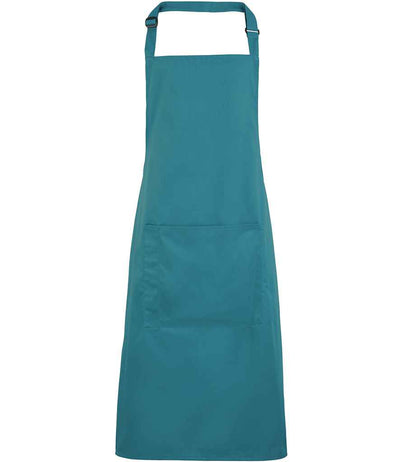 Premier 'Colours' Bib Apron with Pocket - Teal