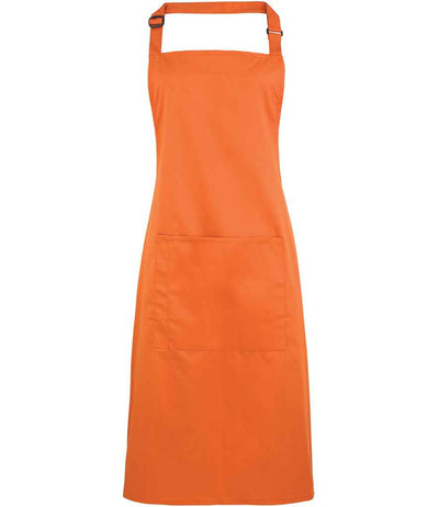 Premier 'Colours' Bib Apron with Pocket - Terracotta