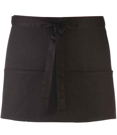 Premier 'Colours' 3 Pocket Apron - Black