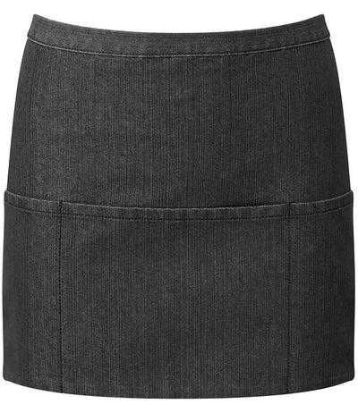 Premier 'Colours' 3 Pocket Apron - Black Denim