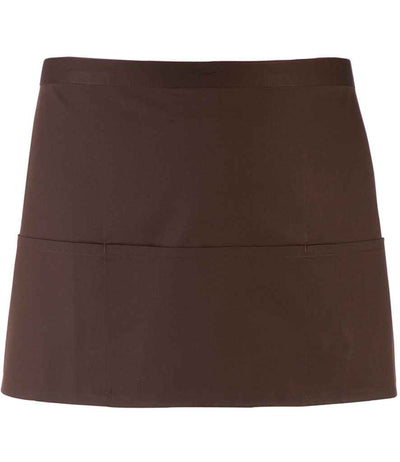 Premier 'Colours' 3 Pocket Apron - Brown