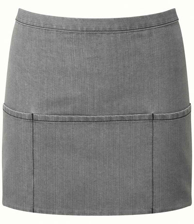Premier 'Colours' 3 Pocket Apron - Grey Denim