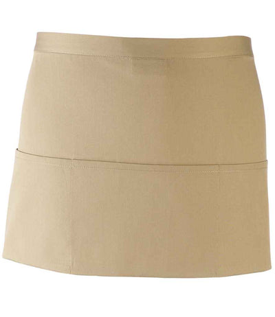 Premier 'Colours' 3 Pocket Apron - Khaki