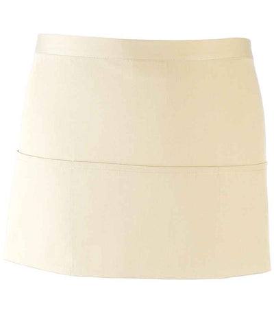 Premier 'Colours' 3 Pocket Apron - Natural