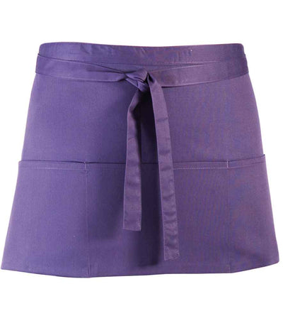 Premier 'Colours' 3 Pocket Apron - Purple