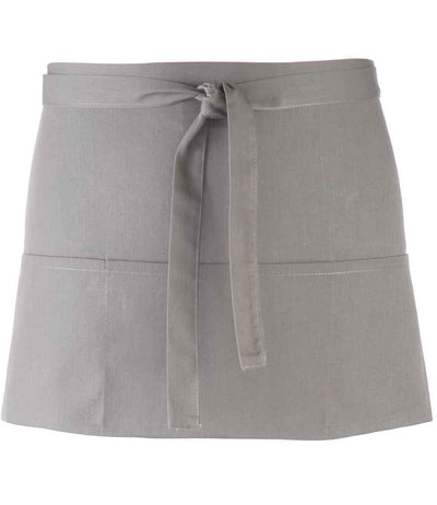 Premier 'Colours' 3 Pocket Apron - Silver