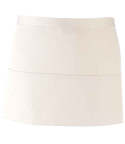 Premier 'Colours' 3 Pocket Apron - White