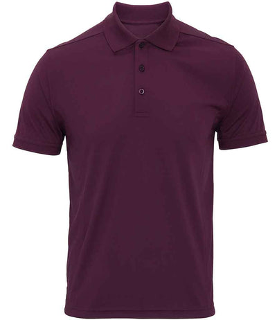 Premier Coolchecker® Piqué Polo Shirt - Aubergine