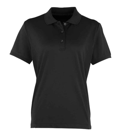 Premier Ladies Coolchecker® Piqué Polo Shirt - Black