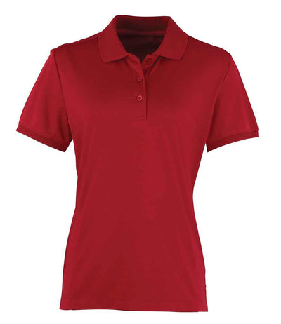 Premier Ladies Coolchecker® Piqué Polo Shirt - Burgundy