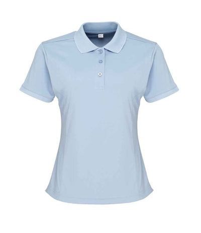Premier Ladies Coolchecker® Piqué Polo Shirt - Light Blue