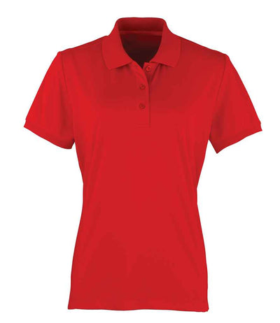 Premier Ladies Coolchecker® Piqué Polo Shirt - Red