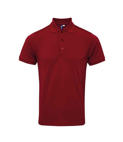Premier Coolchecker® Plus Piqué Polo Shirt - Burgundy