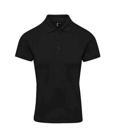 Premier Ladies Coolchecker® Plus Piqué Polo Shirt - Black
