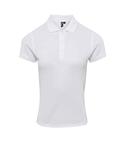 Premier Ladies Coolchecker® Plus Piqué Polo Shirt - White