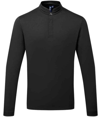 Premier Essential Coolchecker® Long Sleeve Chef's Shirt - Black