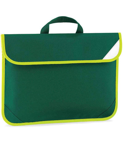 Quadra Enhanced-Viz Book Bag - Bottle Green