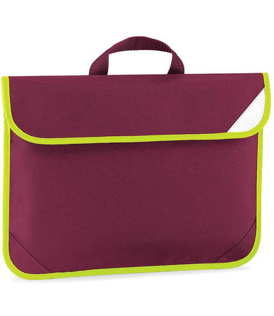 Quadra Enhanced-Viz Book Bag - Burgundy